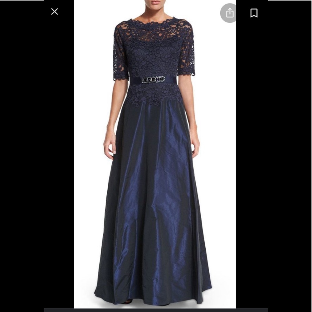 NWT Teri John - Rickie Freeman Navy Dress - 16